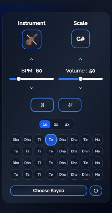 Tabla Centric App Screenshot